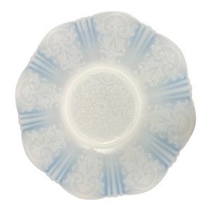 Vintage Macbeth Evans American Sweetheart Monax White Salver Plate 12"